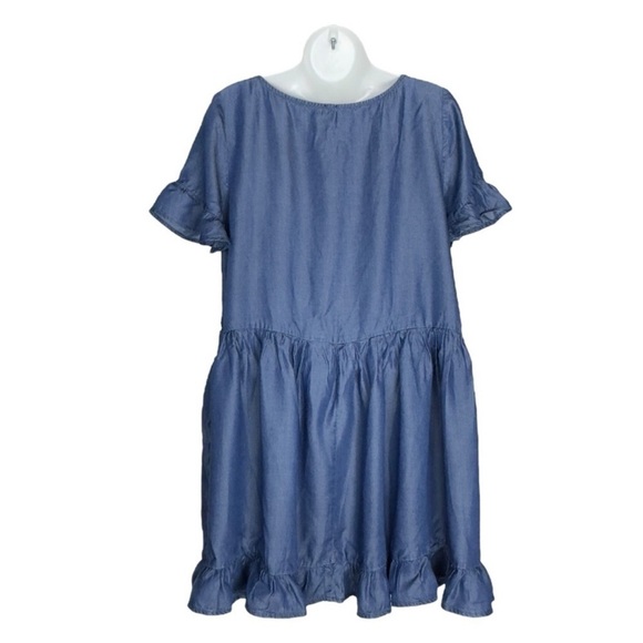FREE PEOPLE- BABY DOLL RUFFLE DRESS - Picture 3 of 11
